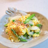 アミエビ入りの野菜と卵料理